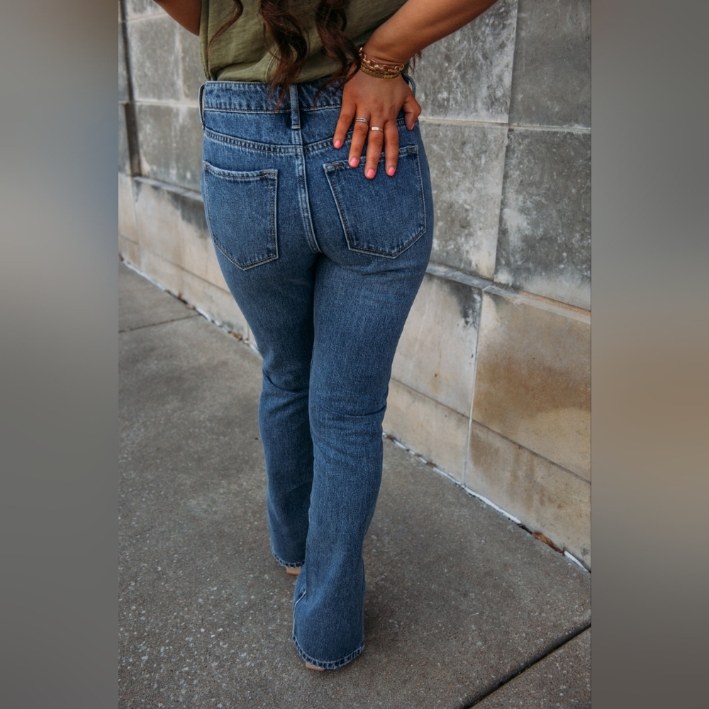 Dear John: Blaire High Rise Slim Straight Denim - Romeland - Picture 11 of 14
